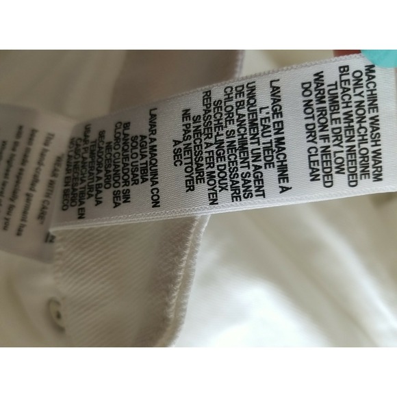 GOOD AMERICAN‎ Women's Good Vintage Zip Front High Waist White Denim Jeans 6/28 - Picture 12 of 12